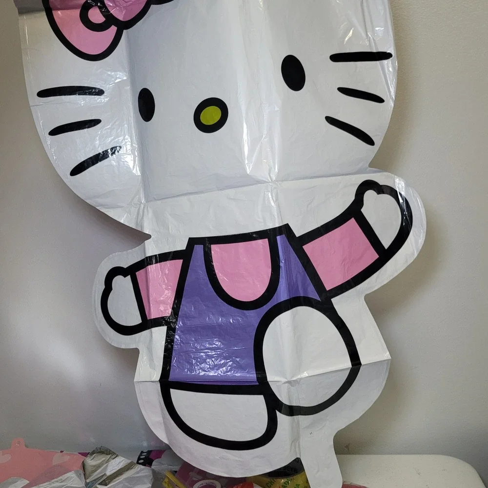 Kitty‎ Cat Girls Birthday Party Decor Happy Pink Foil Set